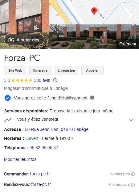 Avis google Forza PC